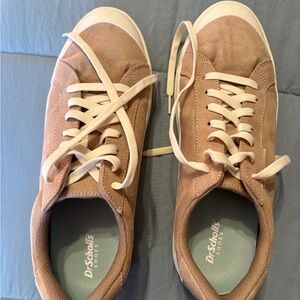 Dr. Scholl's Women’s  Brown and Cream Fashion Sneakers